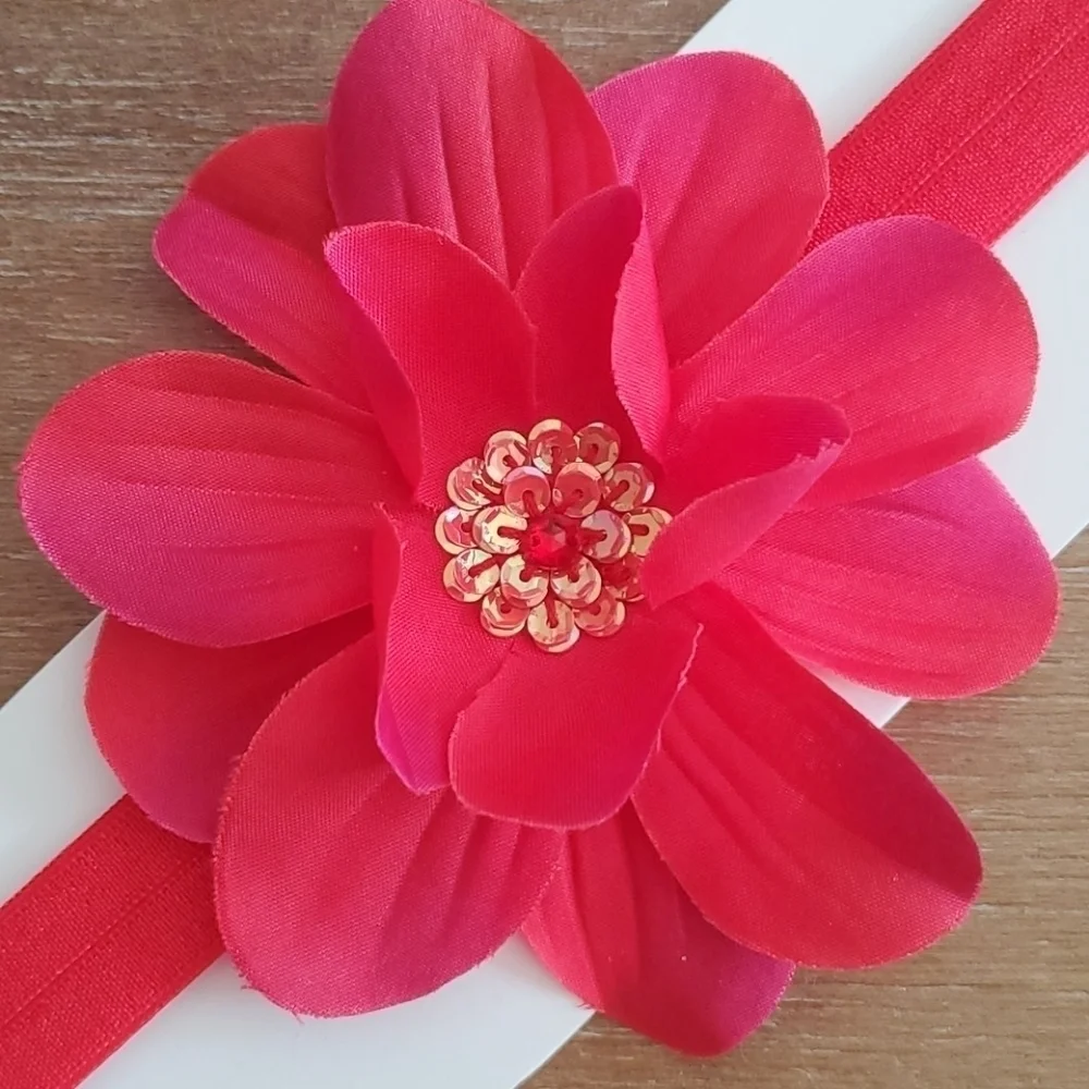 NWT Sequin Flower Headband
